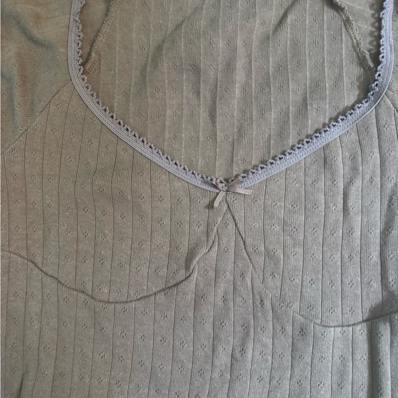 Urban Outfitters Brown Eyelet Crop Top - Picture 2 of 3